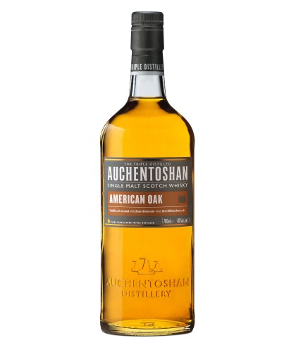 Fles Auchentoshan American Oak, single malt whisky, op voorraad bij slijterij t Bockje in Bathmen