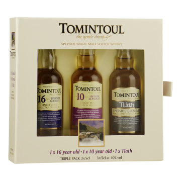 Tomintoul triple pack 3x5 cl. 16Y/10Y/Tlath