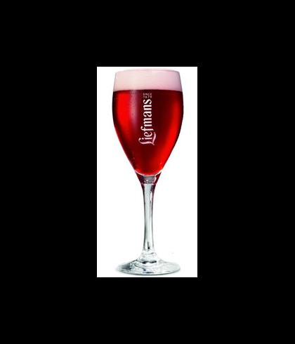 Liefmans vruchtglas op voet van 25 centiliter, bierglas, op voorraad bij slijterij t Bockje in Bathmen