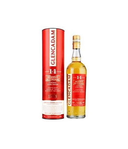 Fles Glencadam 14 Years Old 2006 Cognac Cask, single malt whisky, op voorraad bij slijterij ’t Bockje in Bathmen