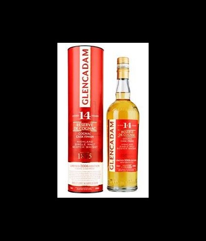 Fles Glencadam 14 Years Old 2006 Cognac Cask, single malt whisky, op voorraad bij slijterij t Bockje in Bathmen