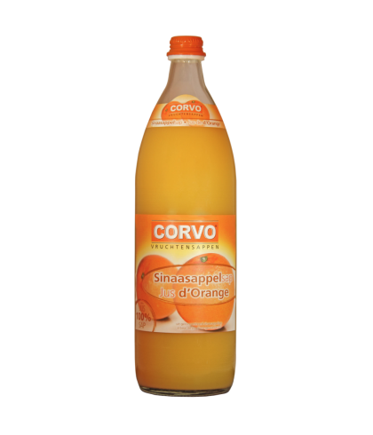 Fles Corvo Sinaasappelsap 1L van Corvo, bij slijterij ’t Bockje in Bathmen