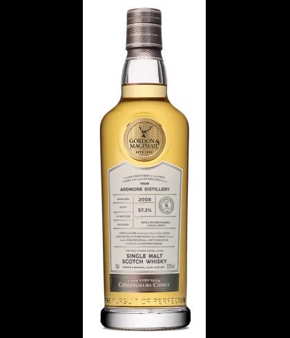 Fles Gordon & MacPhail Connoisseurs Choice Ardmore 2008, geturfde Highland single malt van de Ardmore-distilleerderij, op voorraad bij slijterij t Bockje in Bathmen