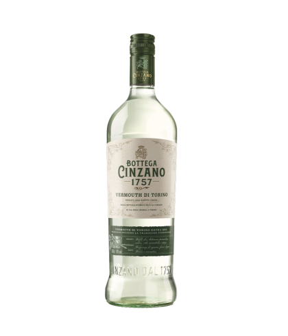 Cinzano Bottega 1757 Vermouth di Torino Extra Dry, op voorraad bij slijterij t Bockje in Bathmen