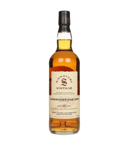 Fles Signatory Cameronbridge 2009 100 PROOF #3, whisky, op voorraad bij slijterij t Bockje in Bathmen