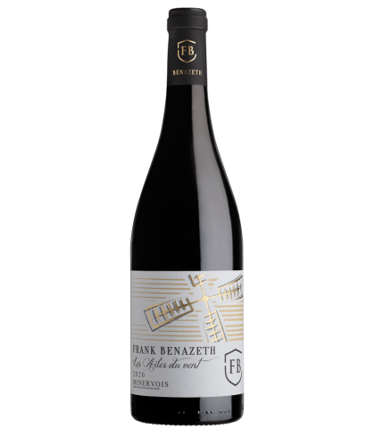 Fles Frank Bénazeth Les Ailes du Vent Minervois, wijn op voorraad bij slijterij t Bockje in Bathmen