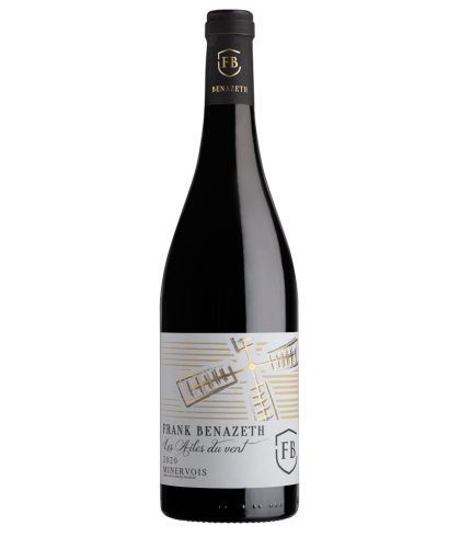 Fles Frank Bénazeth Les Ailes du Vent Minervois, wijn op voorraad bij slijterij t Bockje in Bathmen