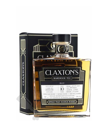 Fles Claxton’s Caol Ila 10 Years Old, single malt whisky, op voorraad bij slijterij t Bockje in Bathmen