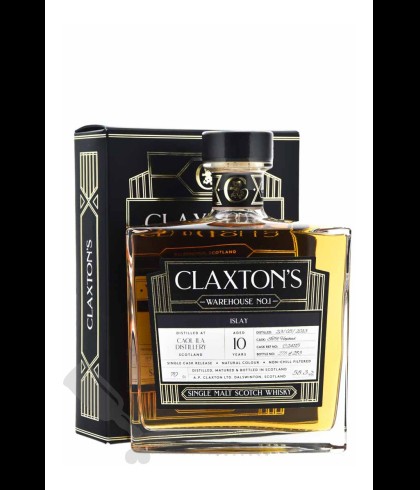 Fles Claxton&rsquo;s Caol Ila 10 Years Old, single malt whisky, op voorraad bij slijterij t Bockje in Bathmen