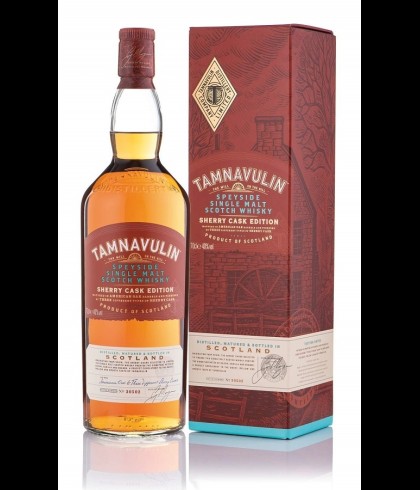 Fles Tamnavulin Sherry Cask, Speyside single malt whisky, op voorraad bij slijterij t Bockje in Bathmen