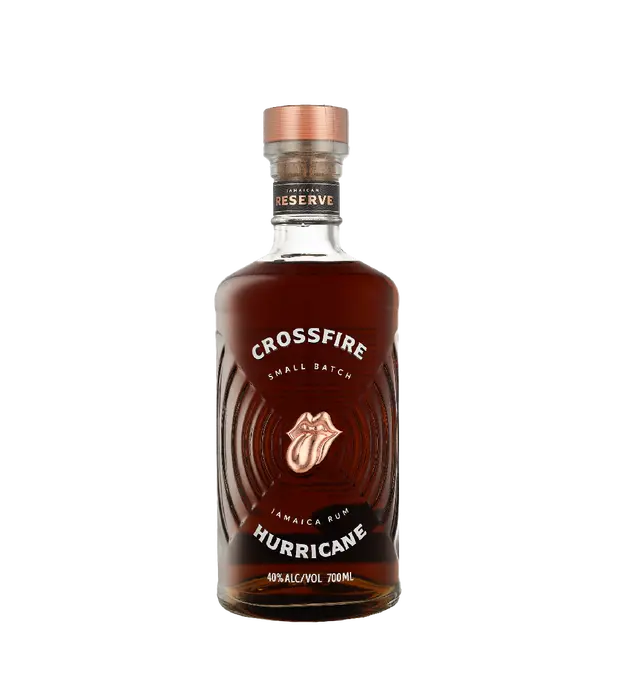 Fles Crossfire Hurricane Reserve by The Rolling Stones, rum, bij slijterij t Bockje in Bathmen