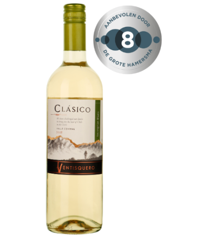 Fles Ventisquero Clásico Sauvignon Blanc, wijn op voorraad bij slijterij t Bockje in Bathmen
