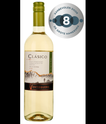 Fles Ventisquero Clásico Sauvignon Blanc, wijn op voorraad bij slijterij t Bockje in Bathmen