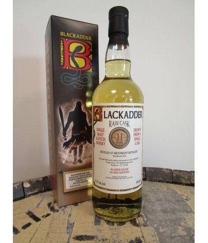 Fles Raw Cask Miltonduff 2011 11 Years Old, single malt whisky, op voorraad bij slijterij t Bockje in Bathmen