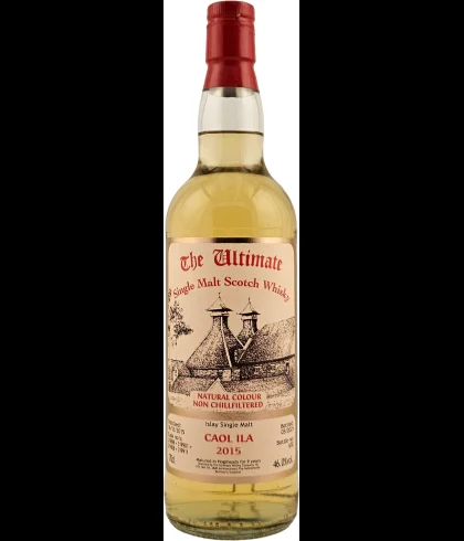 Fles The Ultimate Caol Ila 9 Years Old 2015, enkel vat gebotteld door The Ultimate uit Amersfoort, op voorraad bij slijterij t Bockje in Bathmen