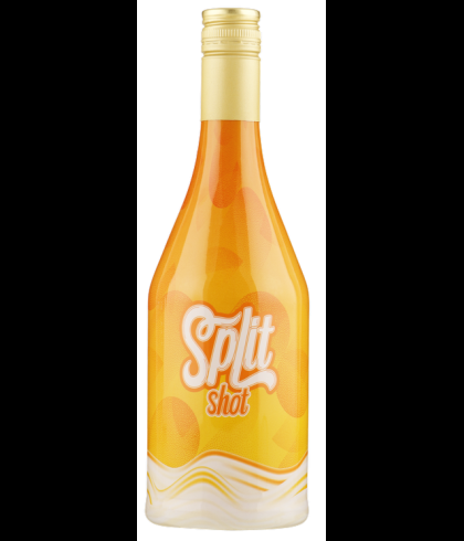 Fles Splitshot van 70 centiliter, creamlikeur met sinaasappel en vanille, op voorraad bij slijterij t Bockje in Bathmen
