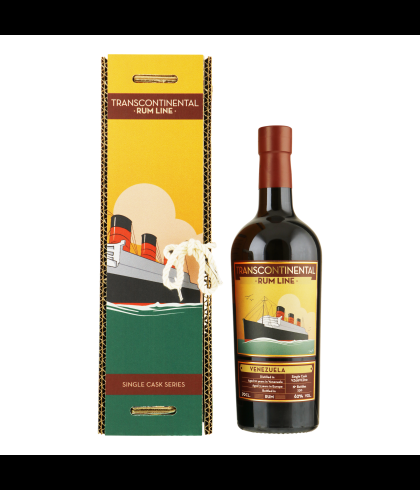 Fles Transcontinental Rum Venezuela 2008, rum, op voorraad bij slijterij t Bockje in Bathmen