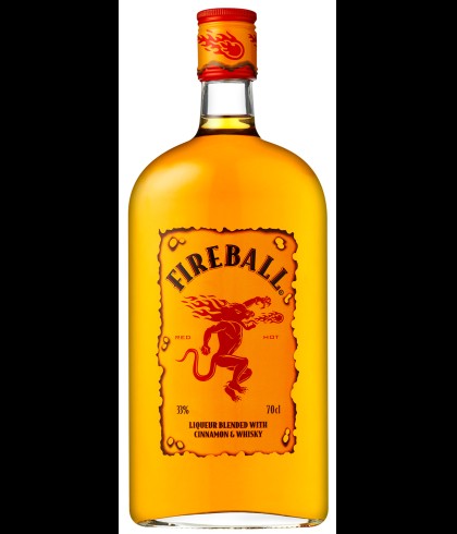 Fireball Cinnamon Whisky, op voorraad bij slijterij t Bockje in Bathmen