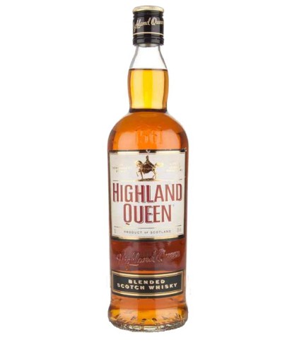 Fles Highland Queen, single malt whisky, op voorraad bij slijterij t Bockje in Bathmen