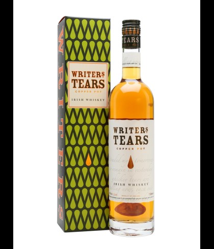 Fles Writers Tears Irish Pot Still Whiskey, Ierse whiskey van Walsh Whiskey, op voorraad bij slijterij t Bockje in Bathmen