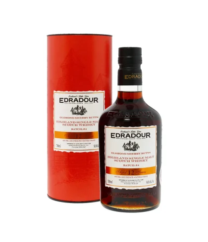 Fles Edradour Oloroso Sherry Butts 2012, single malt whisky, op voorraad bij slijterij t Bockje in Bathmen