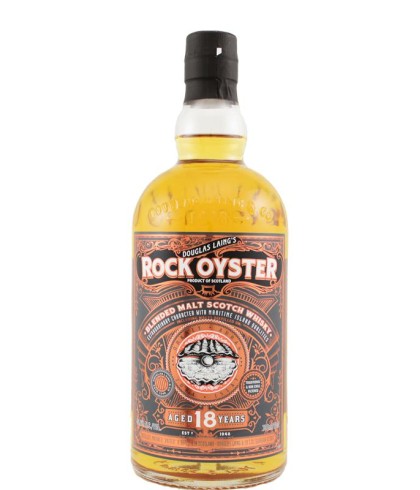 Fles Rock Oyster 18 Years Old, whisky, op voorraad bij slijterij t Bockje in Bathmen