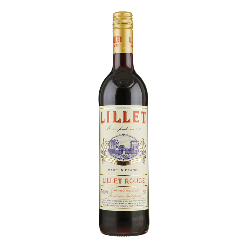Fles Lillet Rouge, bij slijterij ’t Bockje in Bathmen