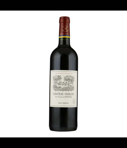 Fles Chateau Odilon Haut Medoc, wijn op voorraad bij slijterij t Bockje in Bathmen