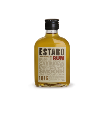 Fles Estaro rum bruin, rum, op voorraad bij slijterij t Bockje in Bathmen