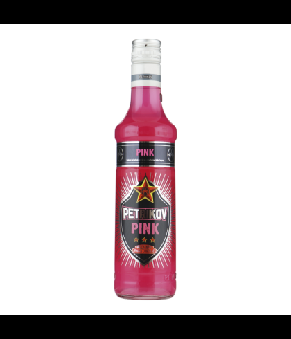 Fles Petrikov Pink, wodka, op voorraad bij slijterij t Bockje in Bathmen