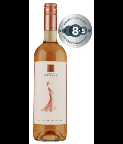 Fles Condesa de Leganza Rosado Selección de Familia, wijn op voorraad bij slijterij t Bockje in Bathmen