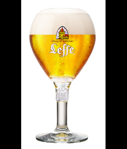 Leffe Bierbokaal 25cl., glas bij t Bockje in Bathmen