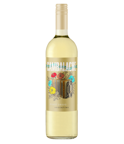 Fles Cambalache Pinot Grigio, wijn op voorraad bij slijterij t Bockje in Bathmen