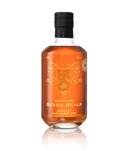 Fles Seven Seals The Age of Aries, Zwitserse whisky, op voorraad bij slijterij t Bockje in Bathmen