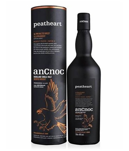 Fles anCnoc Peatheart Batch 3, whisky, op voorraad bij slijterij t Bockje in Bathmen