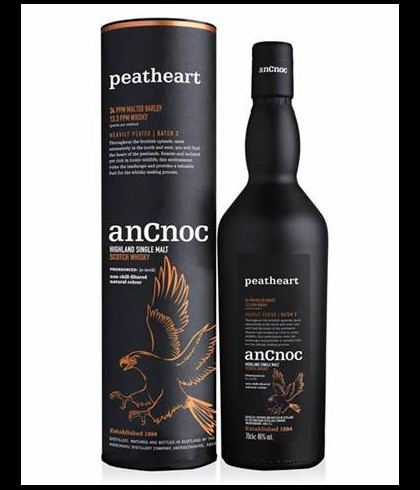 Fles anCnoc Peatheart Batch 3, whisky, op voorraad bij slijterij t Bockje in Bathmen