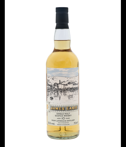 Fles Islay single malt van Laphroaig, op voorraad bij slijterij t Bockje in Bathmen