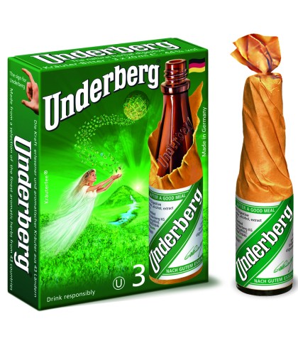 Underberg mini setje 3 x 2 cl, op voorraad bij slijterij t Bockje in Bathmen