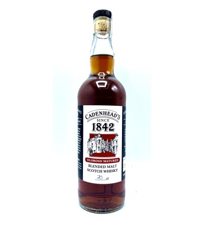 Fles Cadenhead’s Oloroso Matured Cask Strength, single malt whisky, op voorraad bij slijterij t Bockje in Bathmen