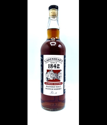 Fles Cadenhead&rsquo;s Oloroso Matured Cask Strength, single malt whisky, op voorraad bij slijterij t Bockje in Bathmen