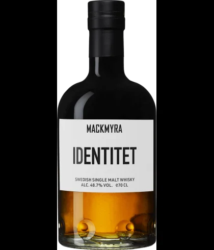 Fles Mackmyra Identitet, Zweedse single malt whisky, op voorraad bij slijterij t Bockje in Bathmen