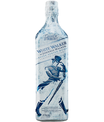 Fles blended Scotch van Johnnie Walker, op voorraad bij slijterij t Bockje in Bathmen