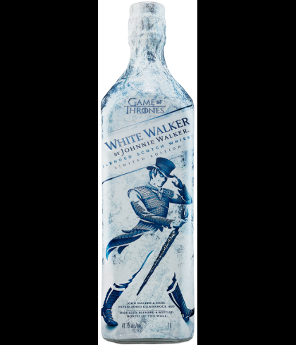 Fles blended Scotch van Johnnie Walker, op voorraad bij slijterij t Bockje in Bathmen