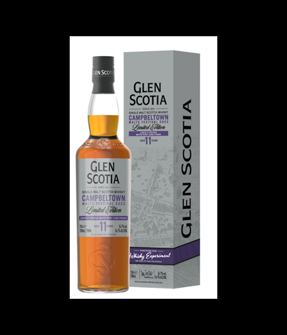 Fles Glen Scotia Festival Edition White Port Cask Finish, single malt whisky, op voorraad bij slijterij t Bockje in Bathmen