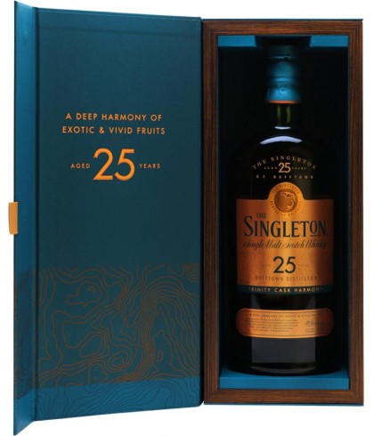 Fles Singleton 25 Years old, whisky, op voorraad bij slijterij t Bockje in Bathmen