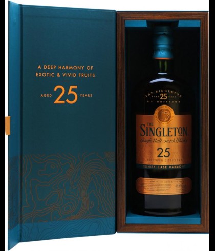Fles Singleton 25 Years old, whisky, op voorraad bij slijterij t Bockje in Bathmen