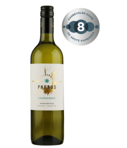 Fles Phebus Chardonnay Mendoza, wijn op voorraad bij slijterij t Bockje in Bathmen