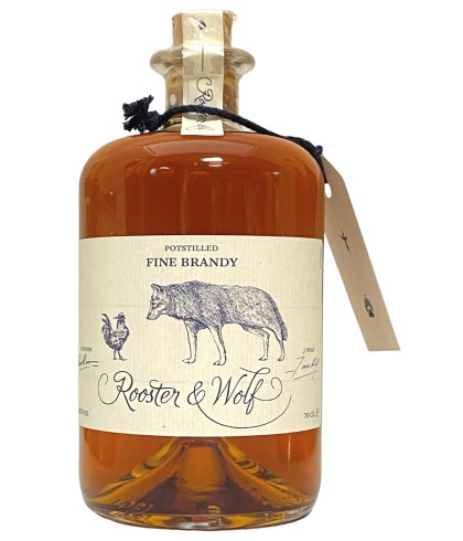 Rooster en Wolf Fine Brandy, op voorraad bij slijterij t Bockje in Bathmen