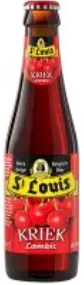 Fles St. Louis Kriek Lambic, bier van St. Louis, op voorraad bij slijterij ’t Bockje in Bathmen