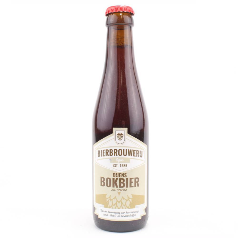 Fles Oijens Bok Bier, bier van Oijens, op voorraad bij slijterij ’t Bockje in Bathmen